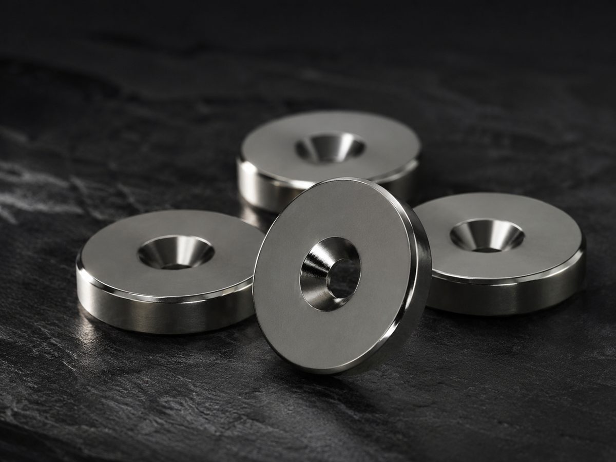 Countersunk Magnets — sintered NdFeB